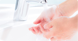 手洗いの徹底についての画像