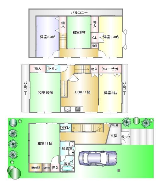 　間取り　