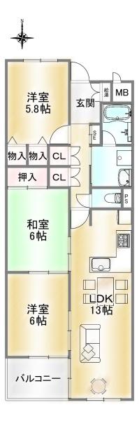 　間取り　