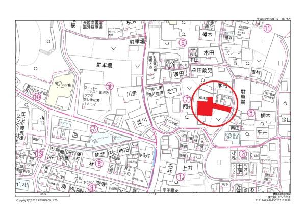 　現地案内図　