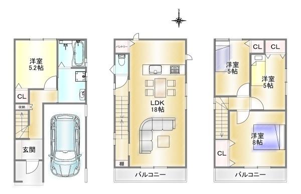 　間取り　